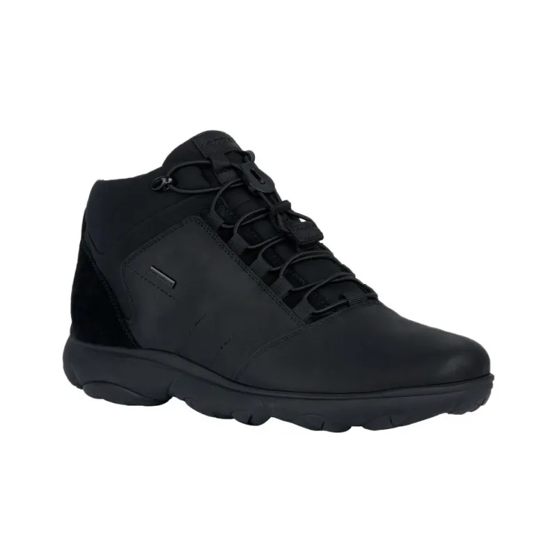 GEOX Nebula 4x4 Ab Anti-Slip Wear-Resistant Mid-Top Casual Shoes Men's Black-1