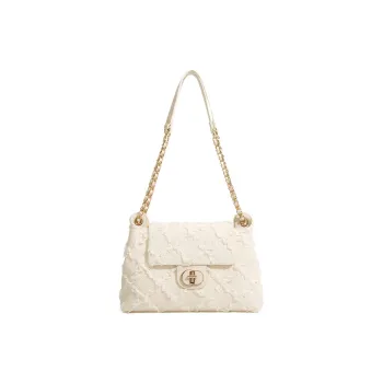 Pivsnu Fabric Chain Bag, Shoulder Bag Women's Ecru