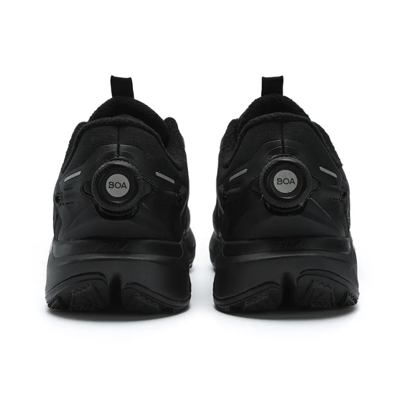 FILA BOA WOLF Wear Resistant Low Top Running Shoes Men's Black-3