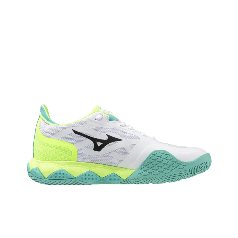 Mizuno Wave Enforce Tour Cushioning, Wear Resistant Low Top Tennis Shoes Unisex White-1