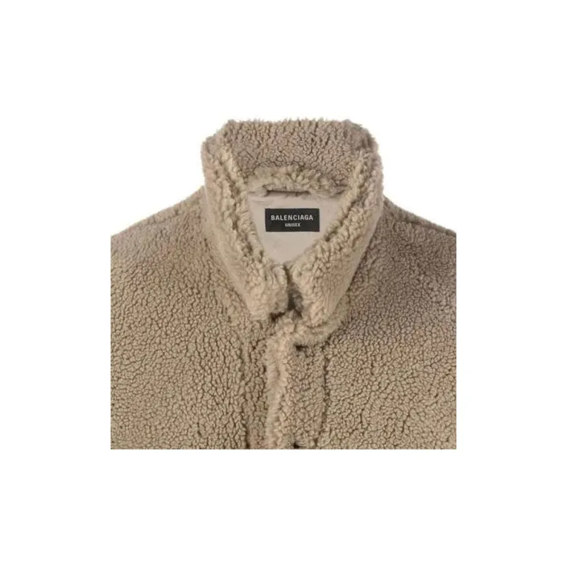 Balenciaga Fleece Oversized Jacket-4