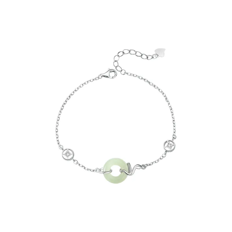 PARAS KORS Hetian Jade Bracelets Pale Greenish White Jade Women's-0