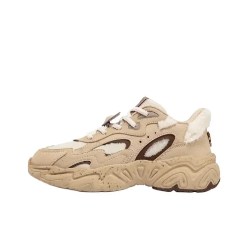 361° Durable Warm Low Top Chunky Sneakers Women's Khaki