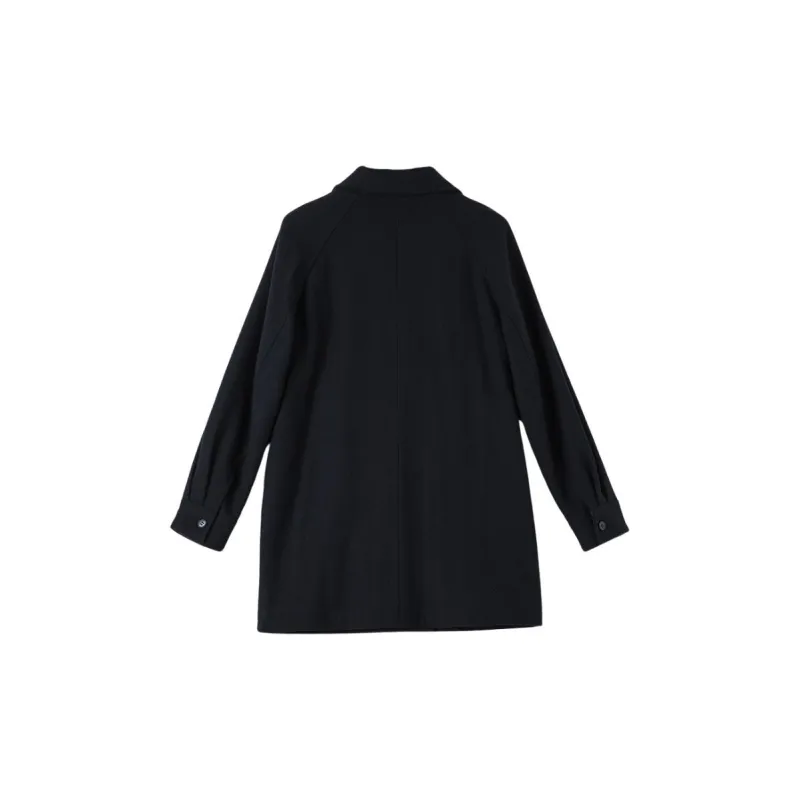 Late White Coat Women's Dark Blue-2