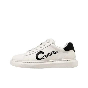 COSUOIS Low-Top Skateboard Shoes Men's White