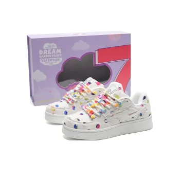 7 SEVFUN Durable Breathable Low Top Skateboard Shoes Unisex Rainbow Bean Box Included