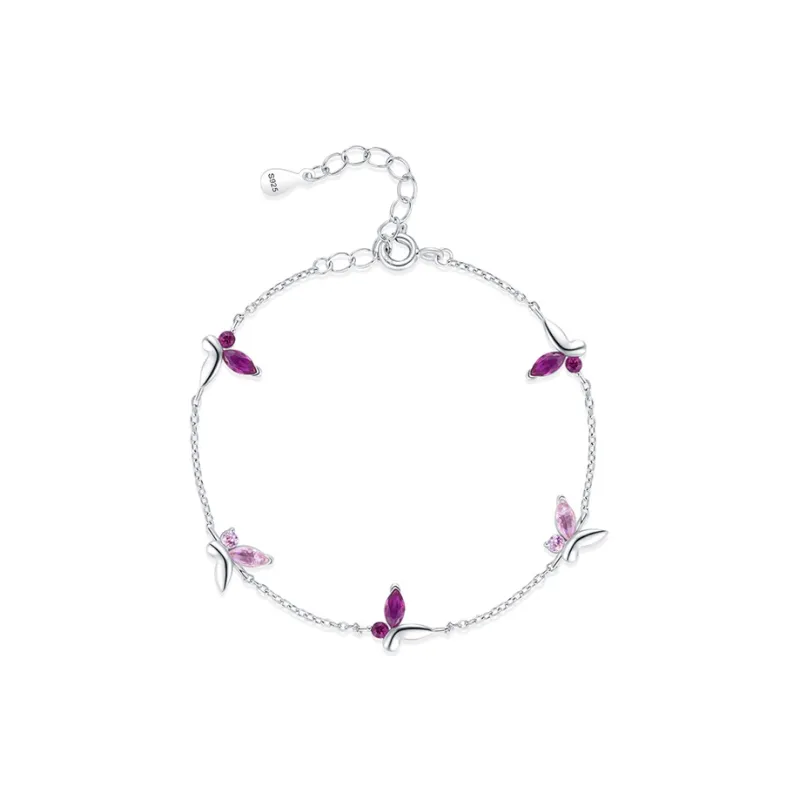 Heart Grass S925 Silver Bracelets Women's-0