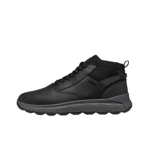 GEOX Spherica 4x4 Ab Anti-Slip Wear-Resistant Mid-Top Casual Shoes Men's Black