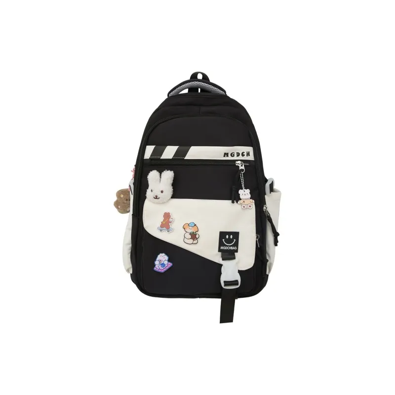 DALO Nylon Backpack Unisex Black/Coffee/Blue Coffee/Pink Blue-0