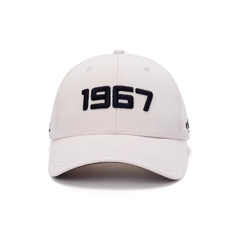 Kappa Cotton Baseball Caps Unisex White/Black-0