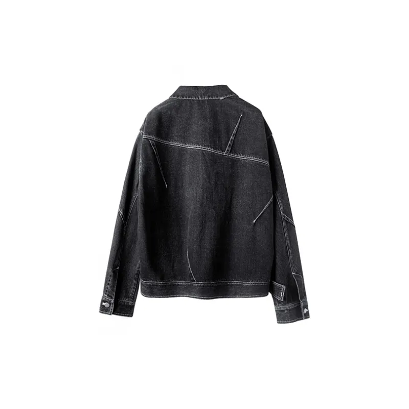 HUANXIANGZHE Jacket Unisex Black-1