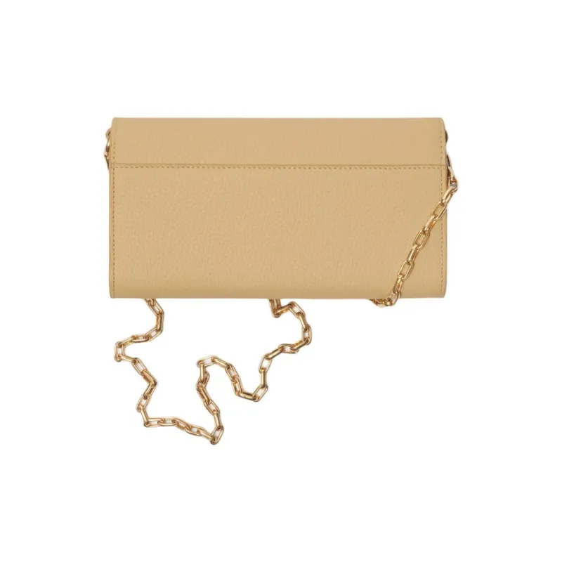 Burberry Calfskin Shoulder Bag Crossbody Bag Wallet Women's Sand-1