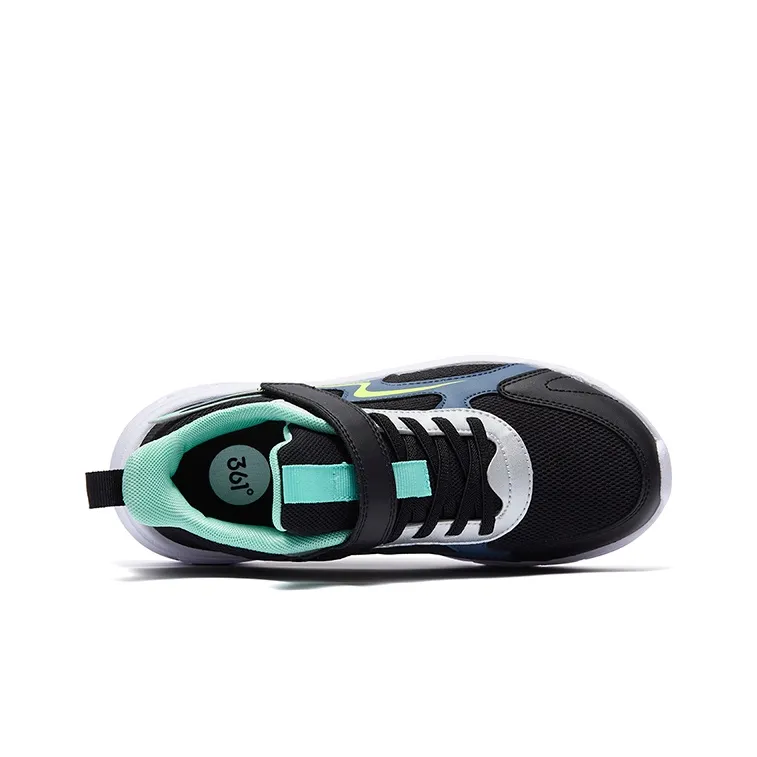 361°KIDS Shock Absorbers With Abrasion Resistant And Slip Resistant Properties Kids' Running Shoes Black Blue Unisex-3