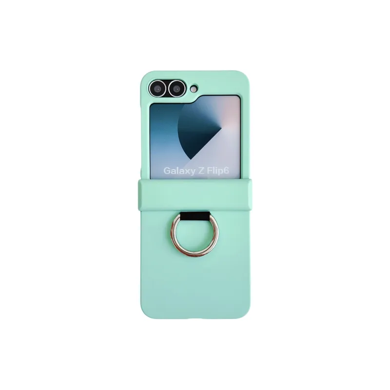 ZHUOJI PC Material Skin Feel Ring Buckle Phone Case Compatible With Samsung Z Flip 6-13