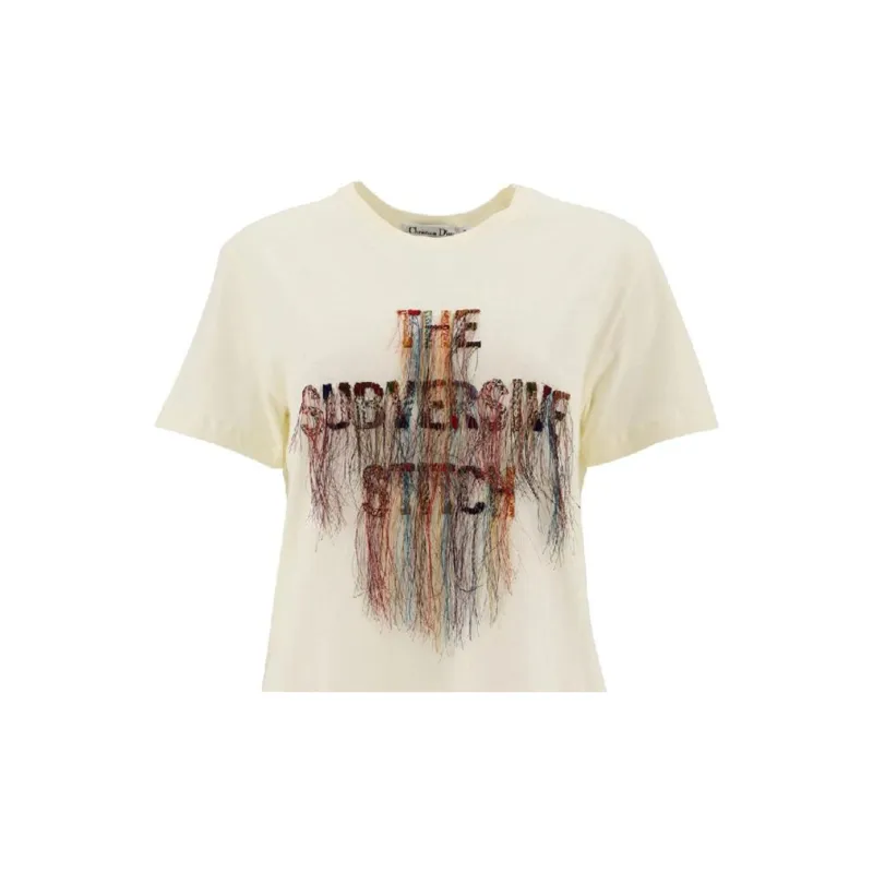 DIOR Regular T Shirt Women's Beige-7