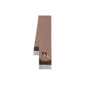 Polo Ralph Lauren Dog pattern Silk Scarf