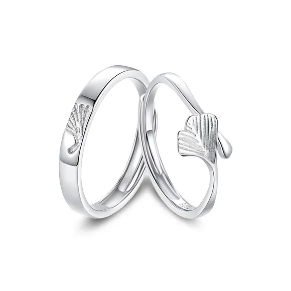 YUOFFICIAL S990 Silver Open And Adjustable Elegance Minimalist Style Fashion Versatile Niche Advanced Feel Rings Unisex-10
