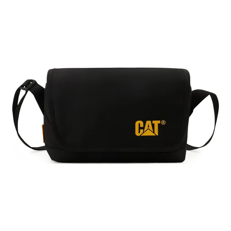 CAT Polyester Shoulder Bag Regular Unisex Black-0