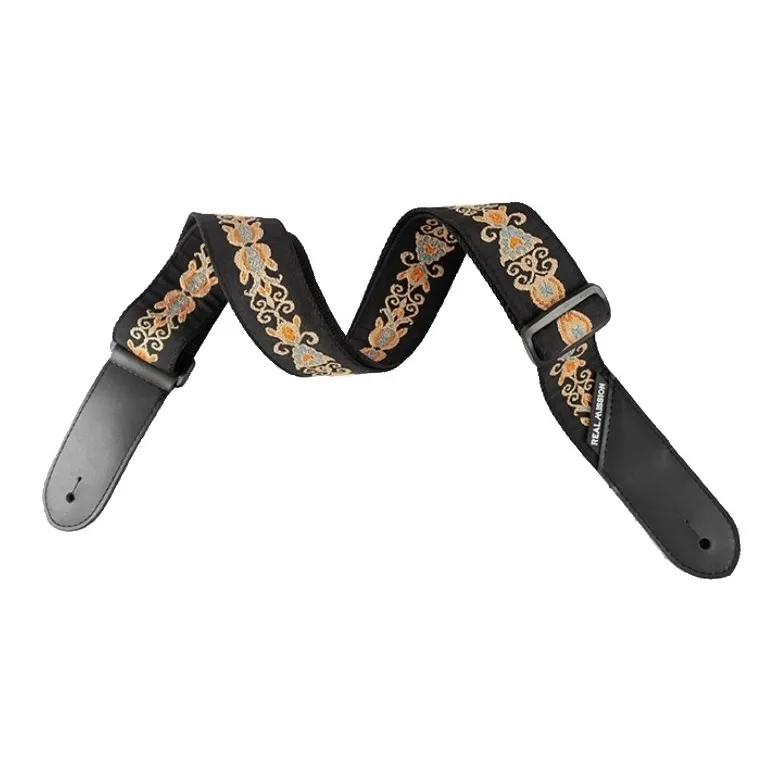 REAL MISSION R .M Apollo's Stride Guitar Bib & Brace Fabric Material Embroidered Pattern Guitar Accessories-2