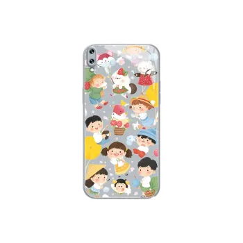 PHILIPS Glass Material Phone Cases Compatible With Vivo Y Collection Trendy Anime Cartoon Pattern Refreshing Cute Style