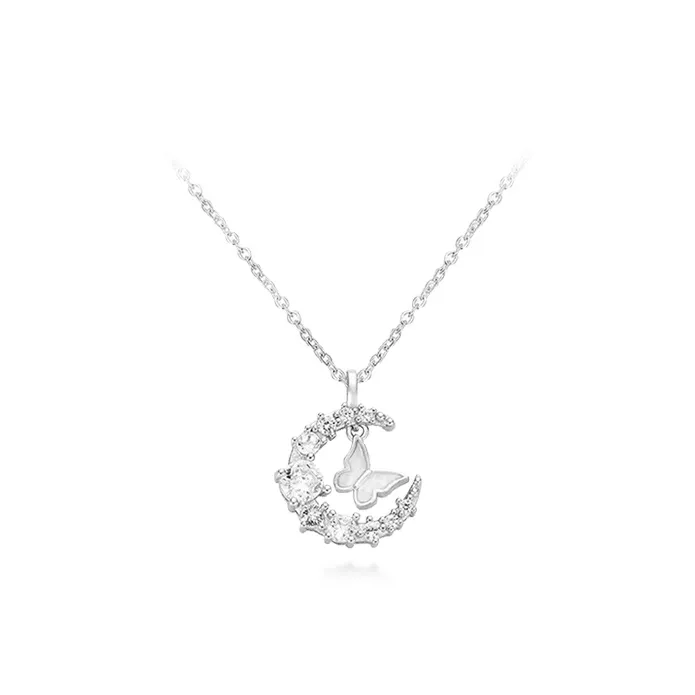 ROGA S999 Silver Necklaces Women's-0
