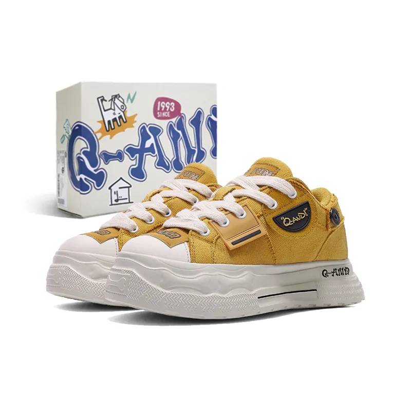 Q AND Cushioning Coverage Height Increasing Abrasion Resistant Low Top Skateboard Shoes Unisex-21