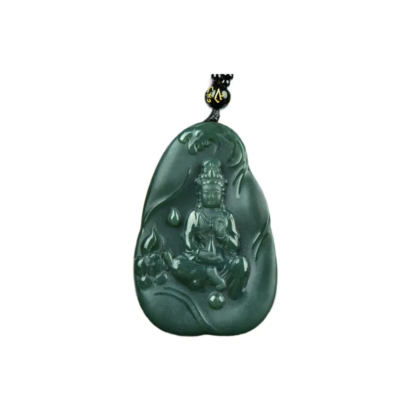 Jing Ruyu Hetian Jade Necklaces Green Jade Unisex-0