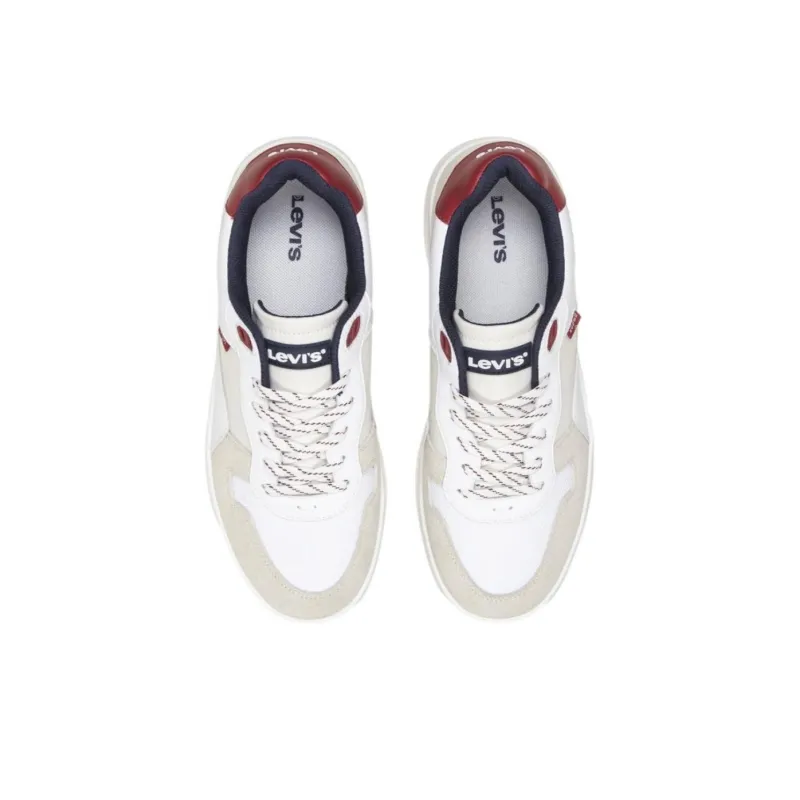 Levi's GLIDE Low Top Skateboard Shoes Men's White Umber-2