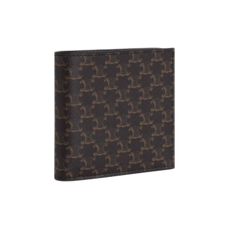 CELINE Bi fold Wallet In Triomphe Canvas-1