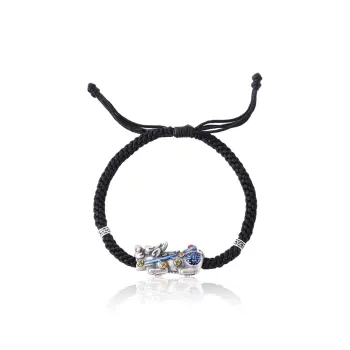 FOREVER MELODY Sterling Silver Rope Bracelets Men's