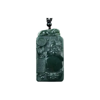 Jing Ruyu Hetian Jade Necklaces Green Jade Unisex