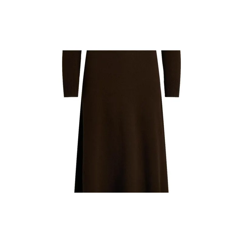 LAUREN RALPH LAUREN FW24 Long Sleeved Dress Women's Circuit Brown-5