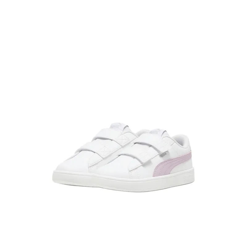 PUMA Rickie Anti Slip Wear Resistant Low Top Kids' Skateboarding Shoes Pink White Children Aged 3 7 Years Old-2