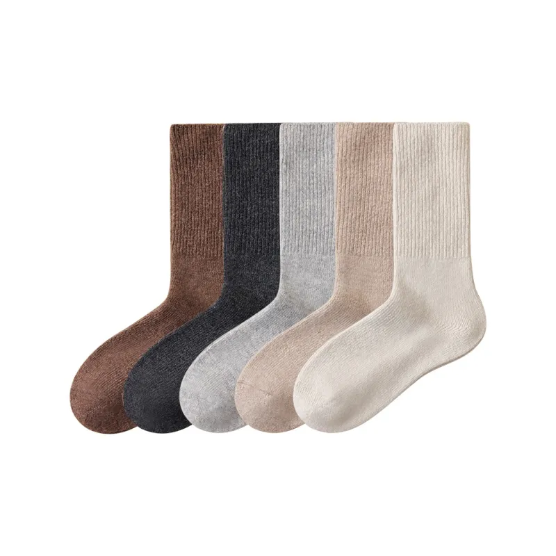 Temooues Mid Calf Socks Women's Combo Set-11