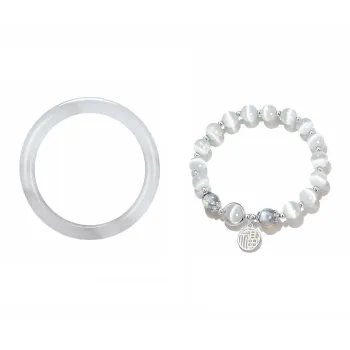 GIRATI Colored Glaze Jade Bangles Women's