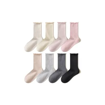 Temooues Mid Calf Socks Women's Combo Set