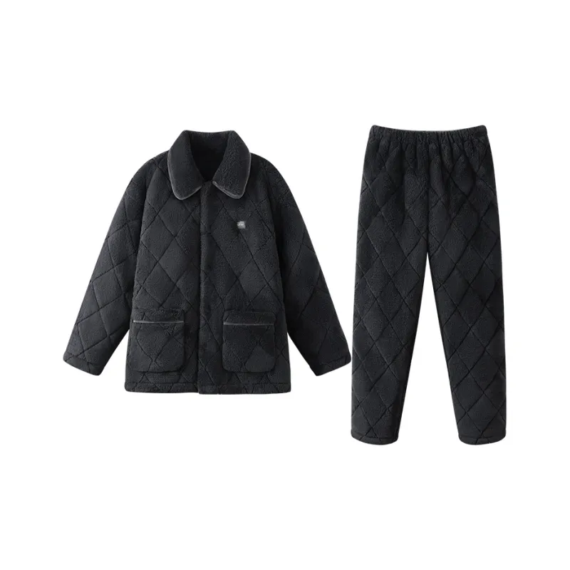 JINGYUN Pajama Set Men's Midnight Ash-0