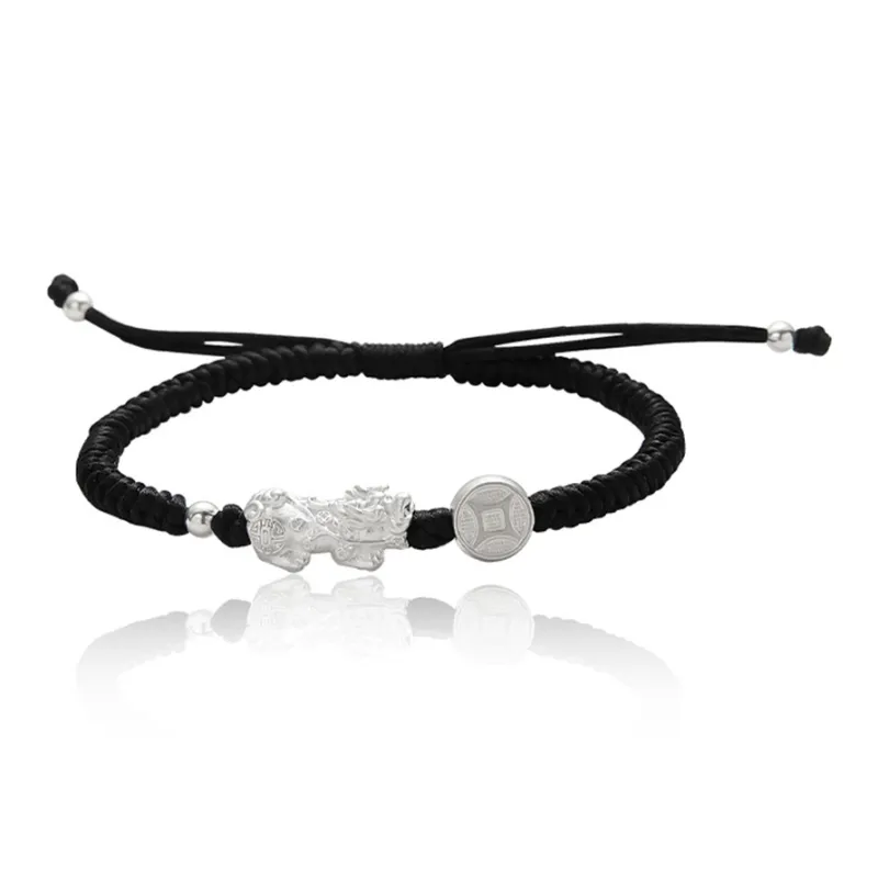 FOREVER MELODY Sterling Silver Rope Bracelets Unisex-6