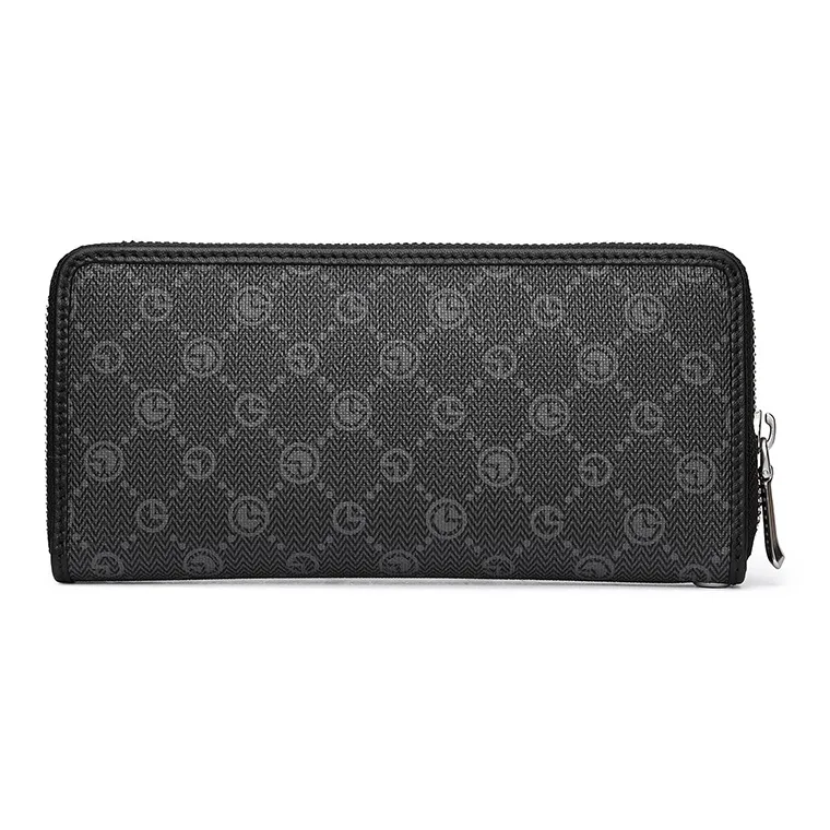 GOLDLION PVC Polyvinyl Chloride Clutch Regular Men's Black-2
