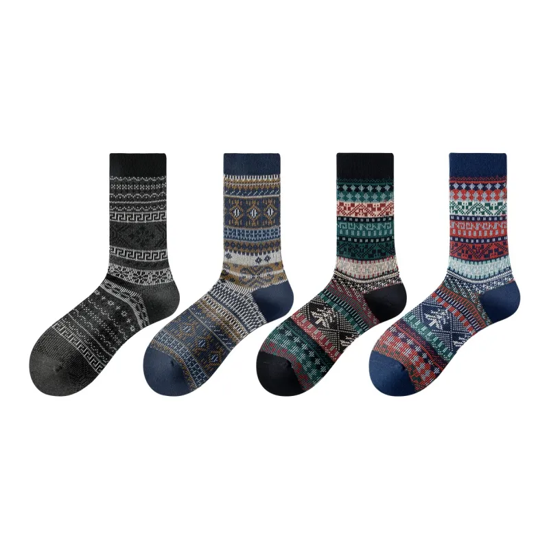 ZEROIN Mid Calf Socks Men's 4 Pack-20
