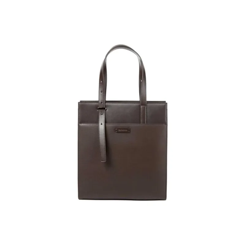 SAMSONITE Pu Tote Bag Shopping Bag Handbag Regular Unisex Brown-0