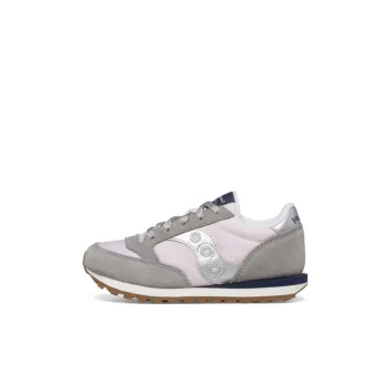 Saucony Jazz Original Anti-Slip Wear-Resistant Low-Top Kids' Running Shoes Gray Pink Kids'