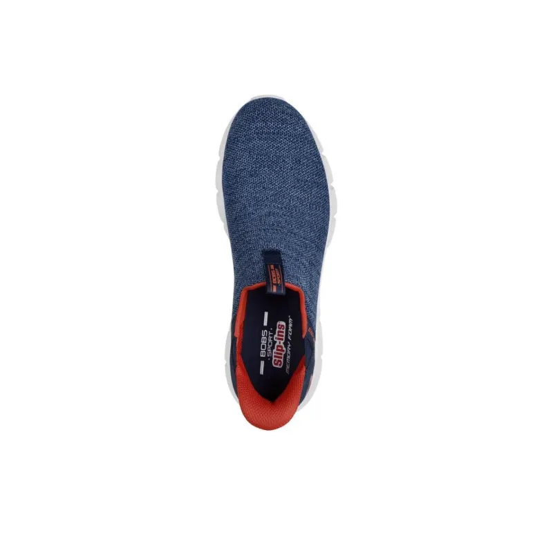 Skechers Slip Ins Anti Slip Wear Resistant Low Top Casual Shoes Men's Marine Blue-3
