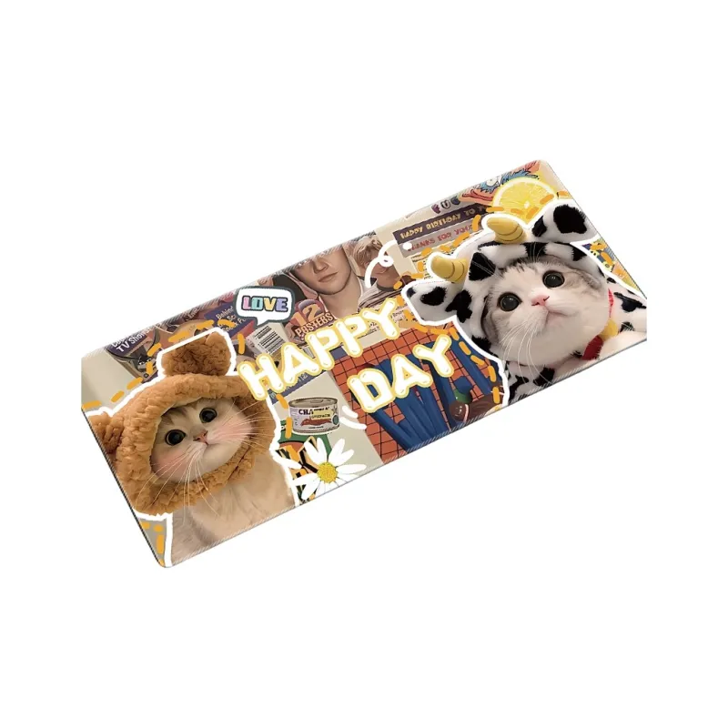 SHIBADU Rubber Cute Puppy Extra Large Office Desk Mat Cartoon Cat Book Desk Mat Computer Gaming Keyboard Pad Mouse Pads-15