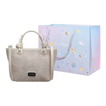 GOX PU Handbag, Shoulder Bag Women's White/Black/Blue