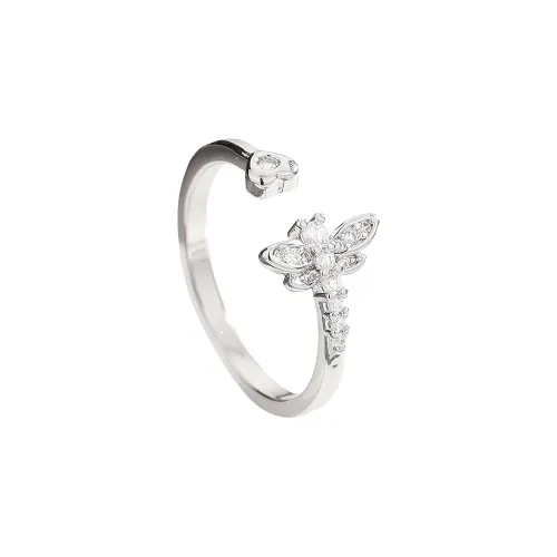 Listen To The Flowers Bloom Zircon Rings Women's