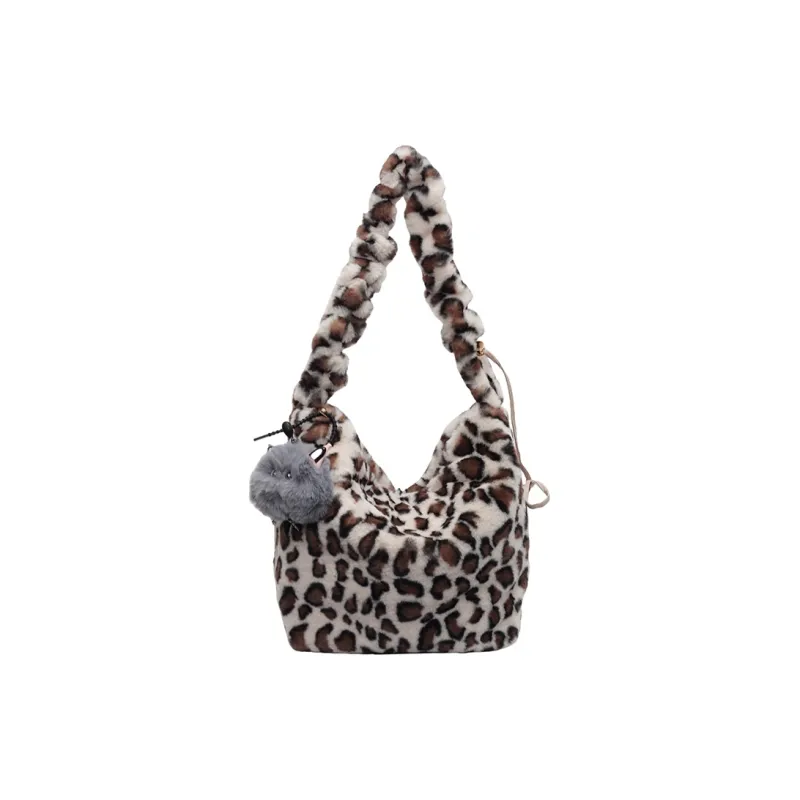 Yalu Plush Shoulder Bag Regular Women's Multicolor-4