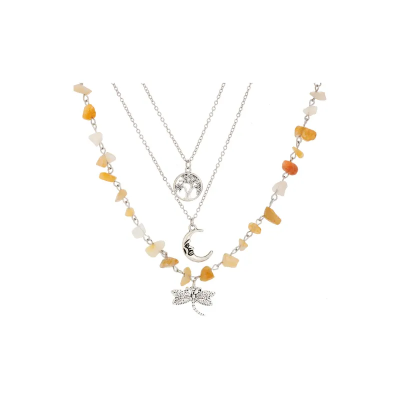 QIANFANGDAHUANGYE Stones Necklaces Women's-0