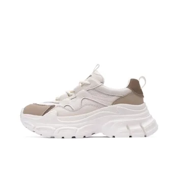 PONY Anti Slip Wear Resistant Low Top Chunky Sneakers Women's White