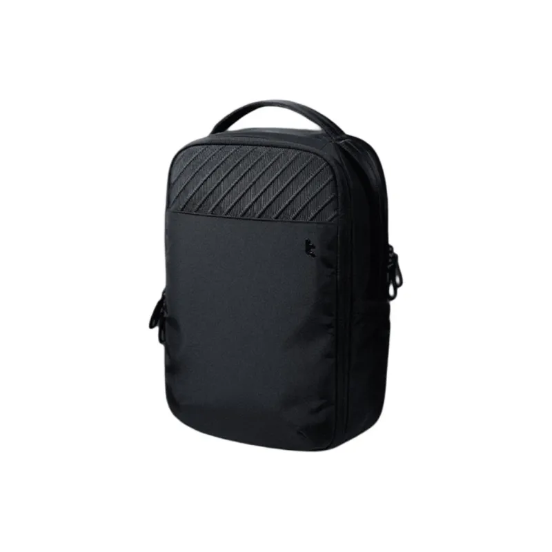 Tomtoc Nylon Fabric Backpack Medium Size Men's Order Black/Tranquil White-3